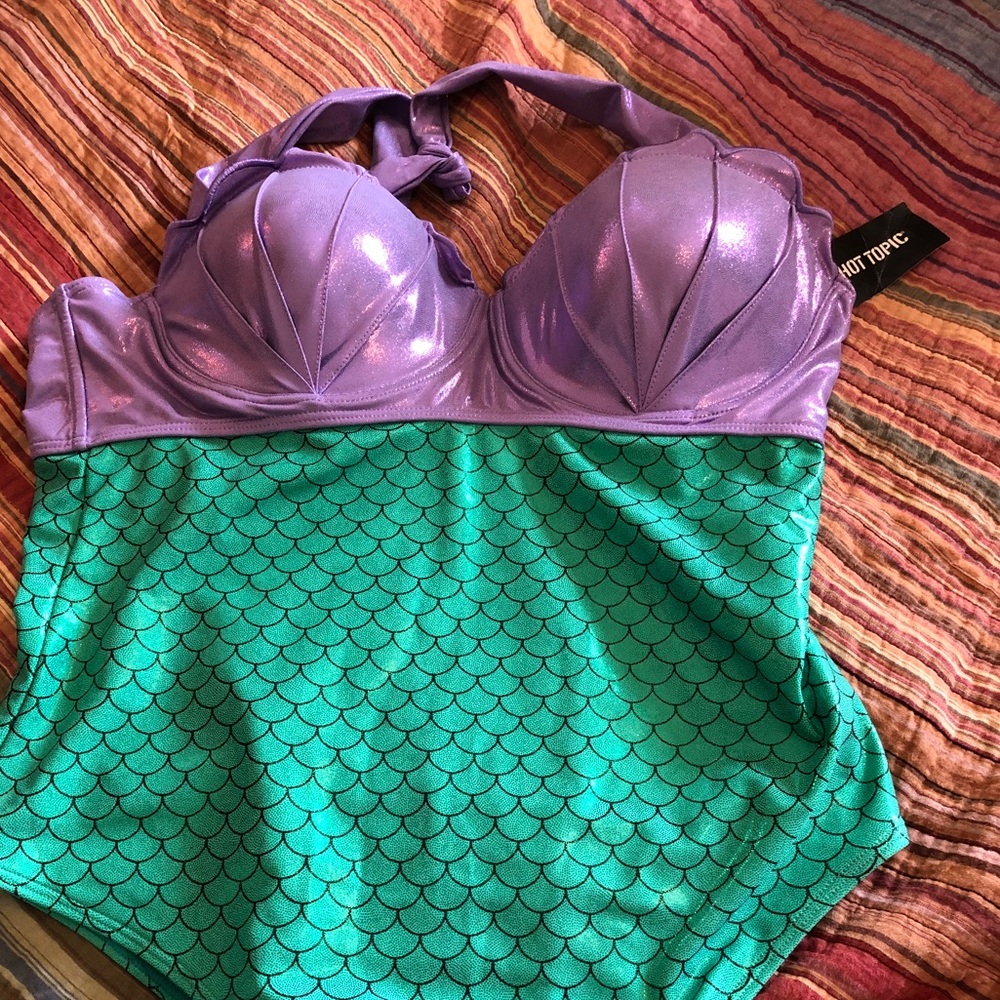Plus size Little mermaid swim suit hot topic